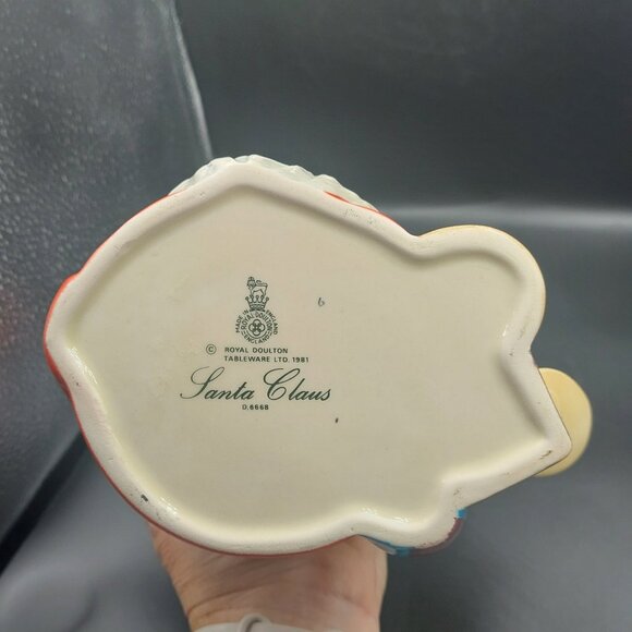 Vintage 1981 Royal Doulton Santa Claus Character Mug D6668 Doll Handle England - Picture 6 of 8